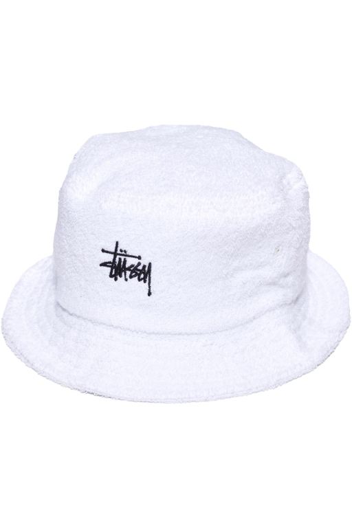 Stussy Mens Graffiti Terry Bucket Hats White - ZTOEP0618